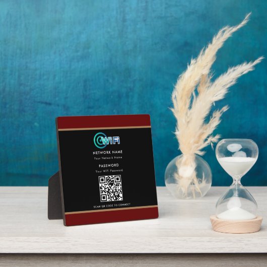 Gepersonaliseerde QR-code WiFi-netwerkwachtwoord z Fotoplaat (Insitu)