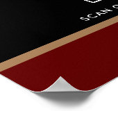 Gepersonaliseerde QR-code WiFi-netwerkwachtwoord z Poster (Hoek)