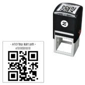 Gepersonaliseerde QR-code zelfinktende rubberen st Stempel (In situ)