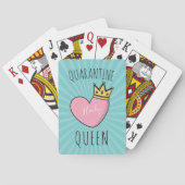 Gepersonaliseerde Quarantine Queen Pokerkaarten (Achterkant)