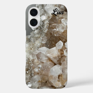 Gepersonaliseerde Quartz Crystal Stevige iPhone Ca iPhone 16 Hoesje