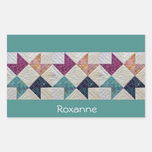 Gepersonaliseerde Quilt Stickers (Voorkant)