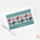 Gepersonaliseerde Quilt Stickers (Envelop)