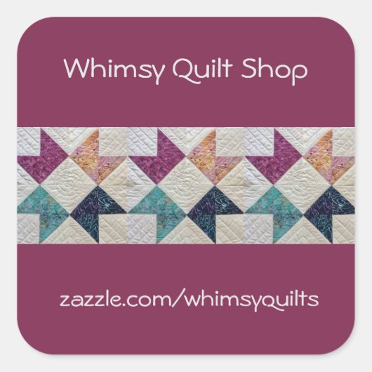 Gepersonaliseerde Quilt Stickers (Voorkant)
