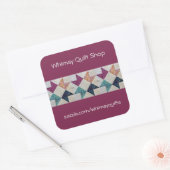 Gepersonaliseerde Quilt Stickers (Envelop)