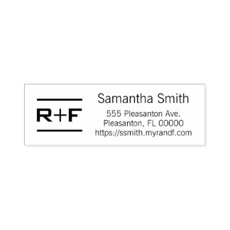 Gepersonaliseerde R+F-adresstempel Zelfinktende Stempel