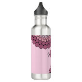 Gepersonaliseerde Radiant Dusky Roos Floral Dot Ma Waterfles (Links)