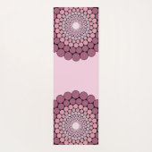 Gepersonaliseerde Radiant Dusky Roos Floral Dot Ma Yogamat (Achterkant)