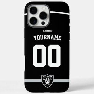 Gepersonaliseerde Raiders Jersey Amerikaans Footba iPhone 16 Pro Max Hoesje