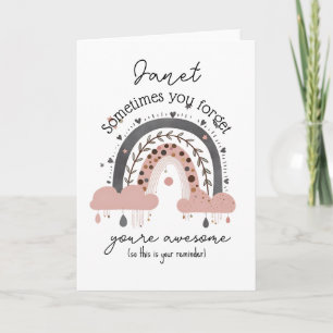 Gepersonaliseerde Rainbow Herinnering: Je bent Gew Kaart