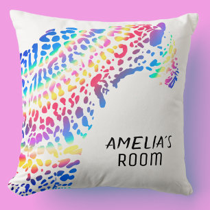 Gepersonaliseerde Rainbow Jaguar slaapkamer Kussen