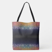Gepersonaliseerde Rainbow Lights Bag Draagtas (Achterkant)