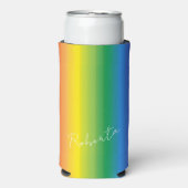 Gepersonaliseerde Rainbow Pattern-monogram (Seltzer Voorkant)