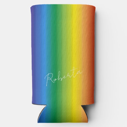 Gepersonaliseerde Rainbow Pattern-monogram (Achterkant)