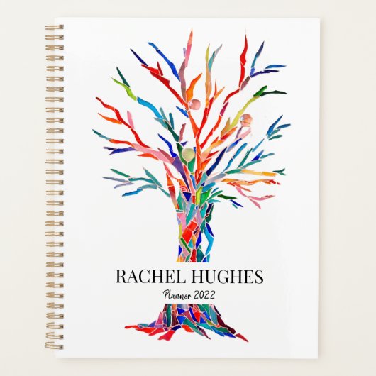 Gepersonaliseerde Rainbow Tree Planner (Voorkant)