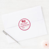 Gepersonaliseerde Raspberry Jam Canning Jar Deksel Ronde Sticker (Envelop)