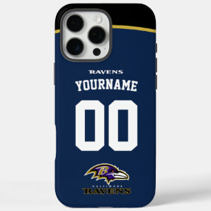Gepersonaliseerde Ravens Jersey Amerikaans Footbal iPhone 16 Pro Max Hoesje