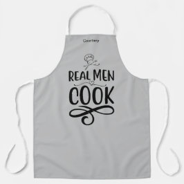 Gepersonaliseerde "Real Mannen Cook" Schort