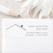 Gepersonaliseerde Realtor retour adres label (Insitu)