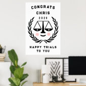 Gepersonaliseerde rechtenacademische studiegroep poster (Thuiskantoor)