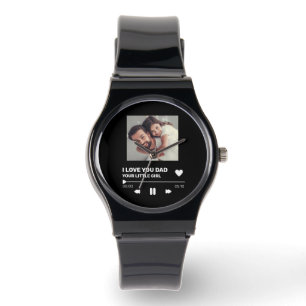 Gepersonaliseerde Record Display Gift Horloge
