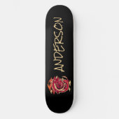 Gepersonaliseerde Red Japan dragon skateboard (Voorkant)