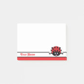 Gepersonaliseerde Red Ladybug Post-it® Notes (Voorkant)