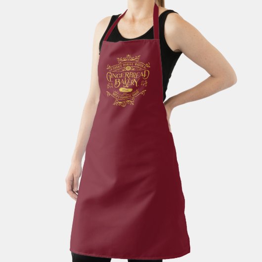 Gepersonaliseerde Red Script Funny Christmas Schor Schort (Insitu)