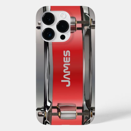 Gepersonaliseerde Red Snare Drum Case-Mate iPhone Case (Achterkant)