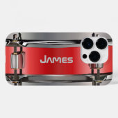 Gepersonaliseerde Red Snare Drum Case-Mate iPhone Case (Achterkant (horizontaal))