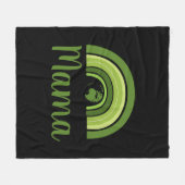 Gepersonaliseerde regenboog Aarde Mama Fleece Deken (Voorkant (Horizontaal))