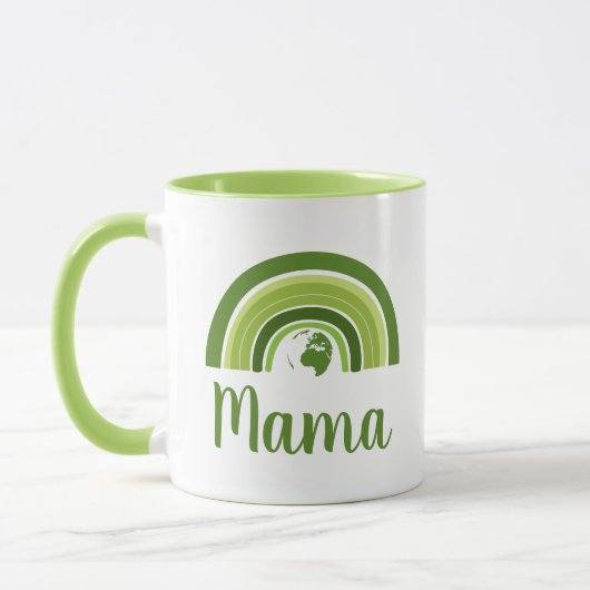 Gepersonaliseerde regenboog aarde Mama Mok (Links)