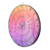 Gepersonaliseerde regenboog dartbord (Voorkant Rechts)