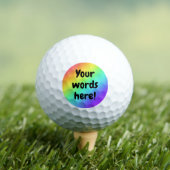 Gepersonaliseerde regenboog golfballen (Insitu Shirt)