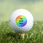 Gepersonaliseerde regenboog golfballen (Insitu Shirt)