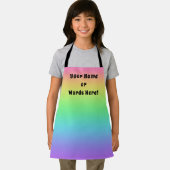 Gepersonaliseerde regenboog Kinder Schort (Insitu)