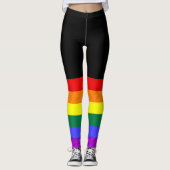 Gepersonaliseerde regenboog LGBT Pride Leggings (Voorkant)