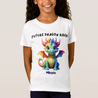 Gepersonaliseerde regenboogdraak t-shirt