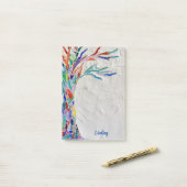 Gepersonaliseerde regenboogkleuren - Levensstructu Post-it® Notes (Op bureau)