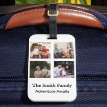 Gepersonaliseerde Reisbagage met Familie Foto Coll