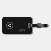 Gepersonaliseerde reizen. Elegant monogram Modern Bagagelabel (Achterkant horizontaal)