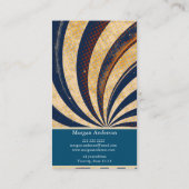 Gepersonaliseerde Retro Abstract Trendy Visitekaartje (Achterkant)