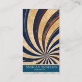 Gepersonaliseerde Retro Abstract Trendy Visitekaartje (Voorkant)