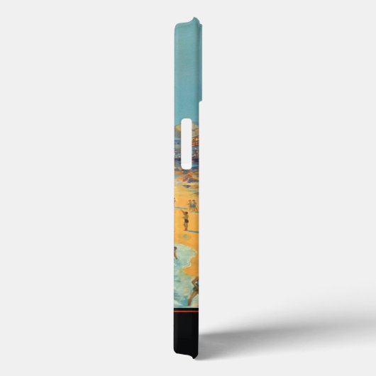 Gepersonaliseerde Retro Beach Scene Case-Mate iPhone Case (Achterkant / Rechts)