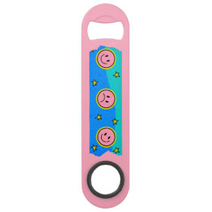 Gepersonaliseerde retro Beste vriendenkaart Speed Flessenopener