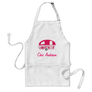 Gepersonaliseerde Retro Caravan Schorten