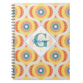 Gepersonaliseerde Retro Egeïsche Zomer Radiant Man Notitieboek (Voorkant)