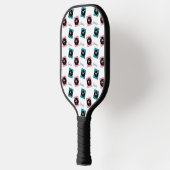 Gepersonaliseerde Retro Flamingo Pickleball Paddle (Links)