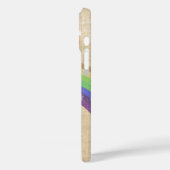 Gepersonaliseerde Retro Fox Art bedrukt linnen Case-Mate iPhone Case (Achterkant / Links)