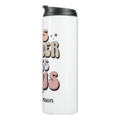 Gepersonaliseerde retro geloof leraar waardering thermosbeker (Geroteerd rechts)